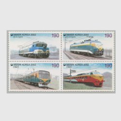 韓国 2002年機関車シリーズ・第３集 4種連刷