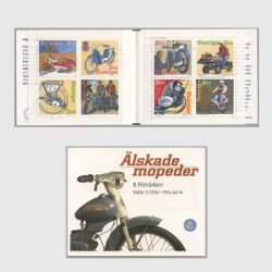スウェーデン 2005年モペッド（ペダル付きオートバイ）切手帳