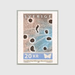 スウェーデン 2007年ゴウザンゴマシジミの羽