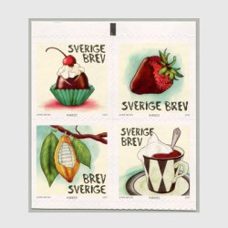 スウェーデン 2007年チョコレート４種連刷