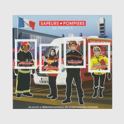 フランス 2022年消防士 ミニチュアシート