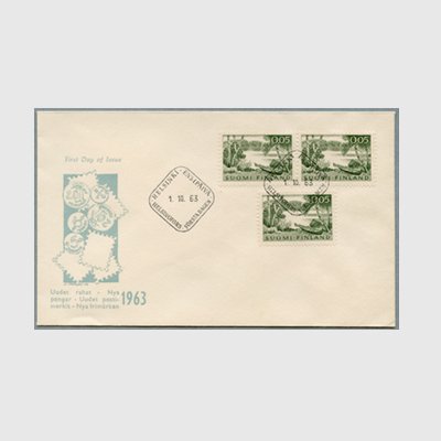 消印付カバー・フィンランド 1963年 - 日本切手・外国切手の販売・趣味