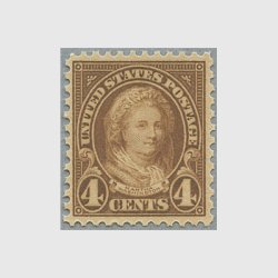 アメリカ 1927年４c ワシントン夫人  スコットNo.636（目打11x10.5) 