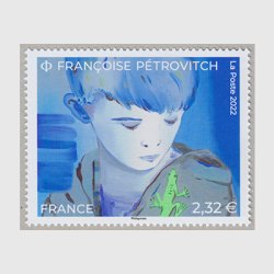 フランス 2022年美術切手 フランソワーズ・ペトロヴィッチ