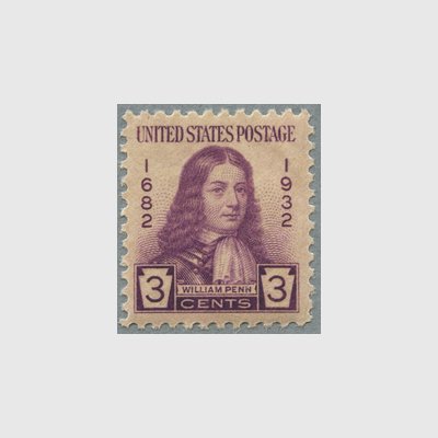 アメリカ 年宗教家ウィリアム・ペン   日本切手・外国切手の販売