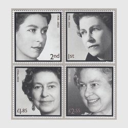 イギリス 2022年エリザベス女王追悼４種