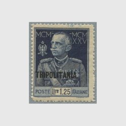 トリポリタニア 1926年ビットーリオ・エマムヌエーレ3世 加刷 1.25L