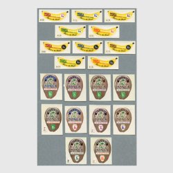 トンガ 1969-1970年シール切手20種