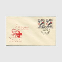 チェコFDC 1963年国際赤十字100年
