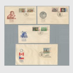 チェコFDC 1967年モントリオール万国博覧会７種貼（４通組）