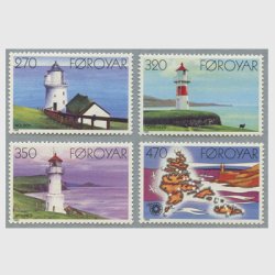 フェロー諸島 1985年灯台４種