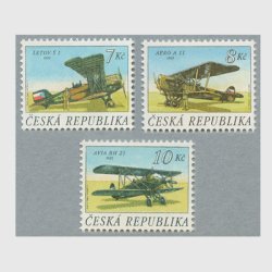 チェコ共和国 1996年複葉機３種