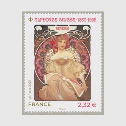 フランス 2023年美術切手ミュシャ