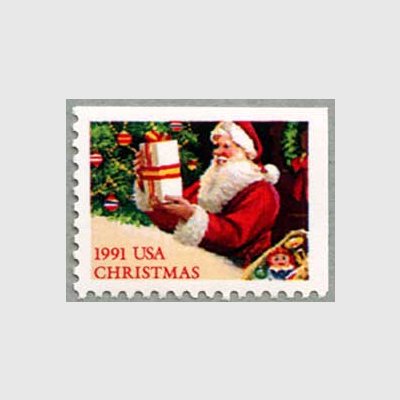 アメリカ 1991年プレゼントを運ぶサンタクロース - 日本切手・外国切手の販売・趣味の切手専門店マルメイト