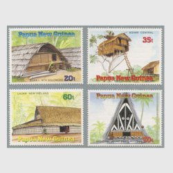 パプアニューギニア 1989年伝統的住居４種