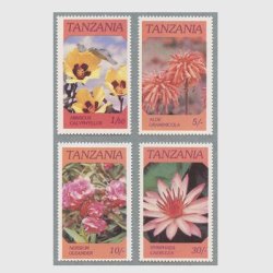 タンザニア 1986年花４種