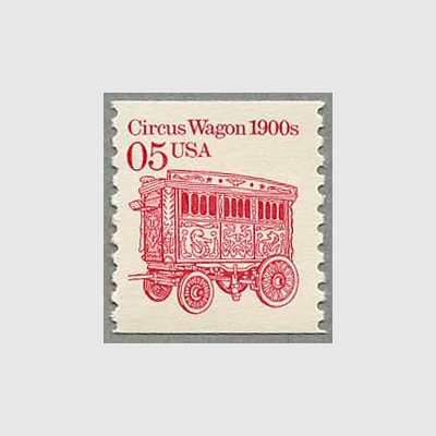 アメリカ 1990年輸送機関 額面「c」なし「サーカス馬車」 - 日本切手・外国切手の販売・趣味の切手専門店マルメイト