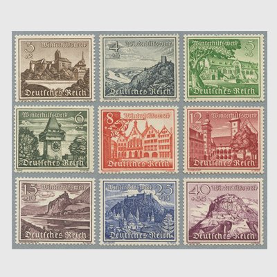 ドイツ 1939年建造物９種 ※少難品 - 日本切手・外国切手の販売・趣味の切手専門店マルメイト