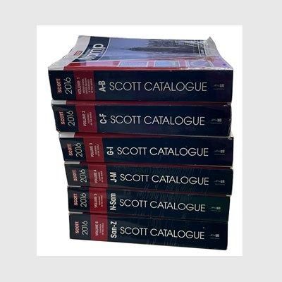 中古・スコットカタログ2016年版全6巻 - 趣味の切手専門店