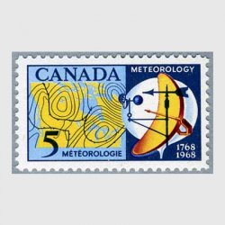 カナダ 1968年気象図