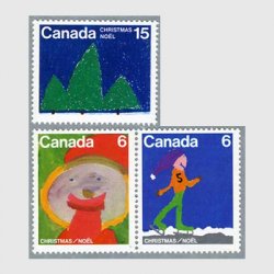 カナダ 1975年クリスマス児童画3種