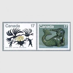 カナダ 1980年エスキモーの芸術2種