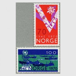 ノルウェー 1970年ドイツからの独立25年2種