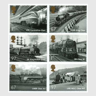 イギリス 2010年蒸気機関車6種 - 日本切手・外国切手の販売・趣味の 