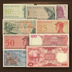 インドネシア紙幣9種