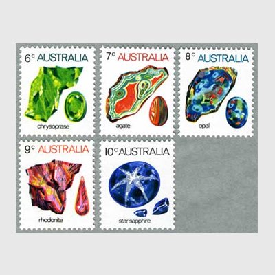 オーストラリア 1973年宝石と原石5種 - 日本切手・外国切手の販売 ...