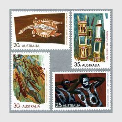 オーストラリア 1971年アボリジニの芸術4種