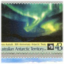 豪州南極地方 1991年オーロラと探索船2種