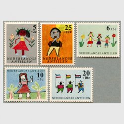 オランダ領アンチル諸島 1963年児童画5種