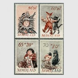 オランダ 1982年子供と動物4種