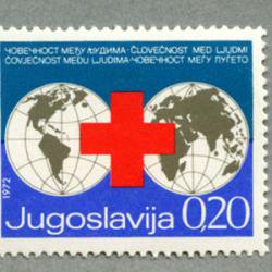 ユーゴスラビア 1972年地球と赤十字