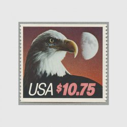 アメリカ 1985年月とワシ額面10.75ドル(切手帳単片) ※僅少難