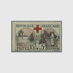 フランス 1918年赤十字(ヒンジ)