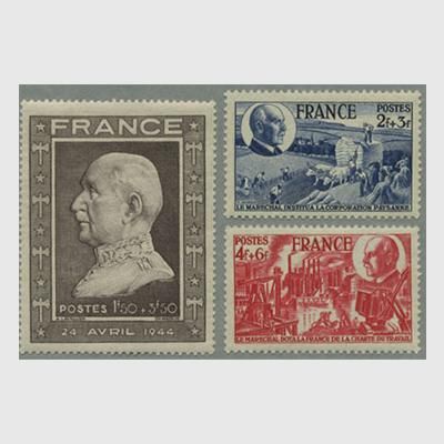 フランス 1943年ペタン元帥歳3種 日本切手 外国切手の販売 趣味の切手専門店マルメイト フランス 1943年ペタン元帥歳3種 日本切手 外国切手の販売 趣味の切手専門店マルメイト