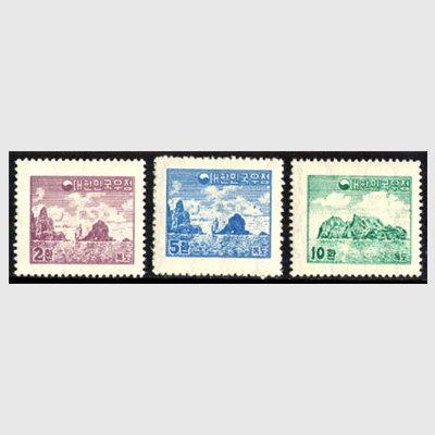 韓国 1954年竹島普通切手3種(糊面に難あり) - 日本切手・外国切手の ...