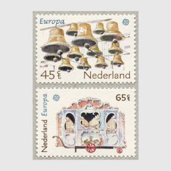 オランダ 1981年ヨーロッパ切手カリヨンなど2種
