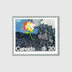 カナダ 1976年都会からのびる花