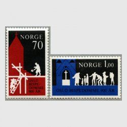 ノルウェー 1971年オスロ司教管轄区900年2種