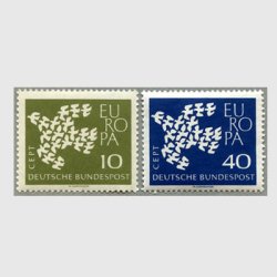 西ドイツ 1961年ヨーロッパ切手2種
