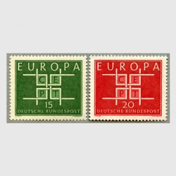 西ドイツ 1963年ヨーロッパ切手2種