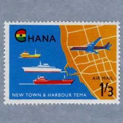 ガーナ 1962年Volta河の港湾プロジェクト2種
