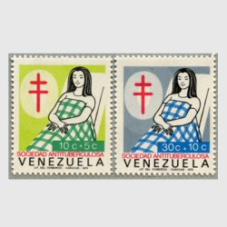 ベネズエラ 1976年ツベルクリン協会2種 ※シミ