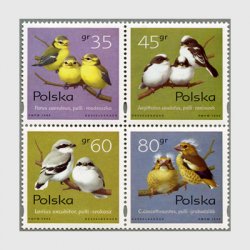 ポーランド 1995年鳴鳥4種