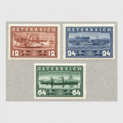オーストリア 1937年ドナウ川の汽船3種
