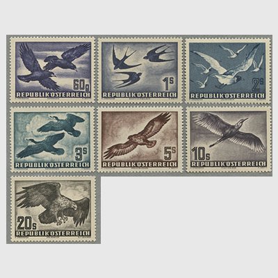 オーストリア 1950-53年航空切手鳥シリーズ７種完 - 日本切手・外国切手の販売・趣味の切手専門店マルメイト
