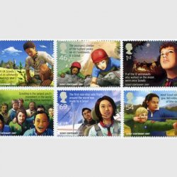 イギリス 2007年ヨーロッパ切手スカウティング6種